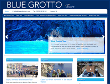Tablet Screenshot of bluegrottotours.com